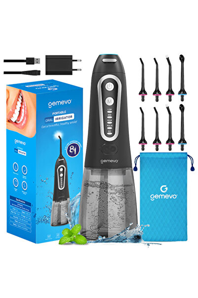 gemevo Gemevo® Family cordless oral irrigator, portable, 5 pressure levels, I...