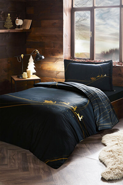 Özdilek Night Twinkle Tek Kişilik Lastikli Çarşaf Nevresim Takımı