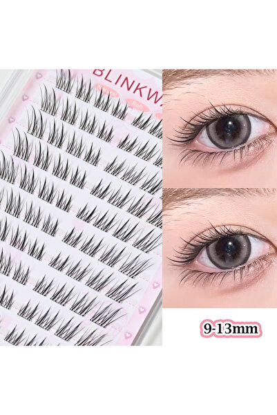 Choice23 رموش YMHL كبيرة الحجم (9-13 مم) بتصميم كوري للبنات، بدون غراء، طبيعي...