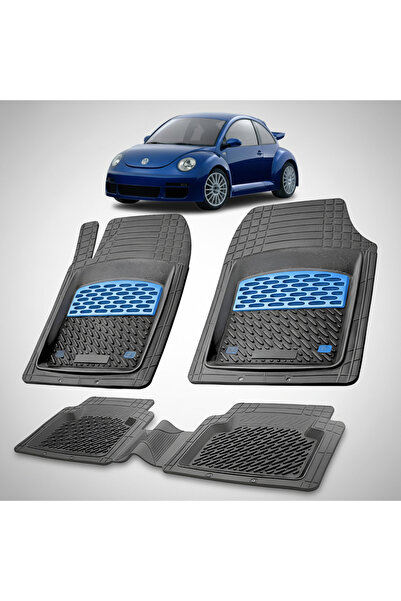 TEAMCAR Covorașe compatibile cu Volkswagen New Beetle 1997-2010, albastre