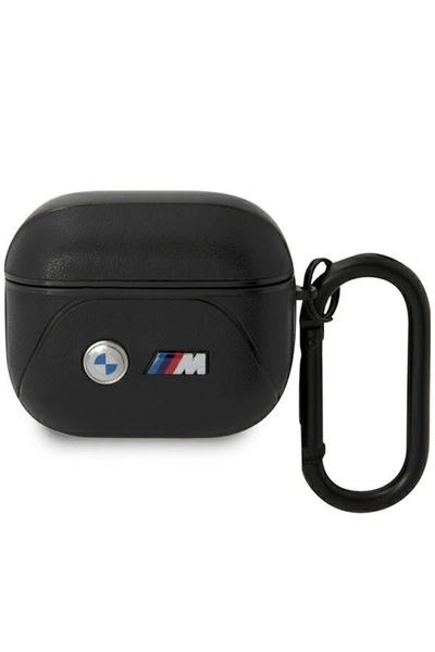 BMW Leather Curved AirPods 3 Case, Black - M Performance Design