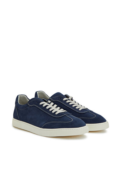 Dıvarese Lacivert Erkek Günlük Rahat Deri Sneaker
