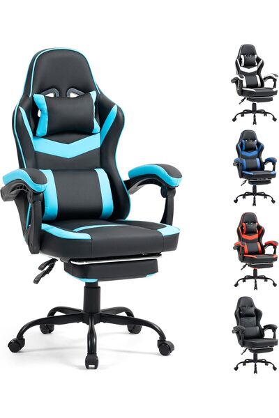 Arabest Gaming Chair with Footrest for Adults - Ergonomic Gaming Chairs with ...