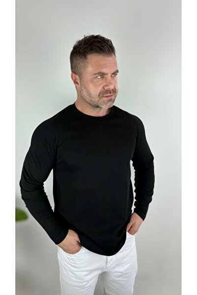 LudoWear Men's Long-Sleeved T-Shirt Ecru/Black