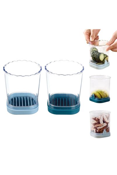 Arabest Creative Strawberry & Fruit Slicer - Detachable Cutter with Push Plate