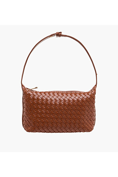 SASHA Tia Textured Shoulder Bag with Strap Handle