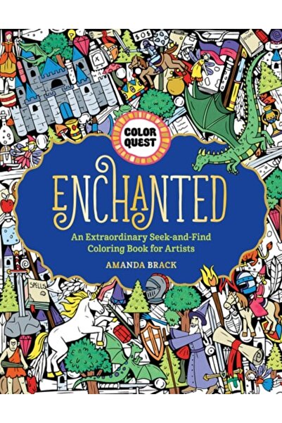 Book Boss Color Quest: Enchanted: An Extraordinary Seek-And-Find Coloring Boo...