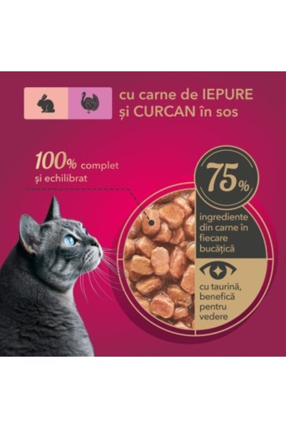 Kormotech My Love Cat - Hrană umedă completă - Iepure și Curcan - 85 g
