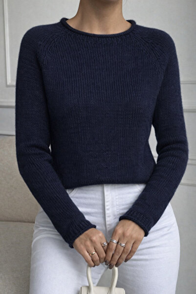 NSRKNİTWEAR Women's Crew Neck Knitwear Sweater