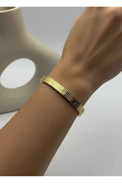BİJU YILMAZ Çelik 6mm Gold Kelepçe - 25klp01