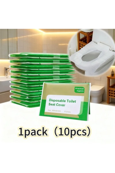 choice2 عبوة واحدة من أغطية مقاعد المراحيض للاستخدام مرة واحدة، مغلفة بشكل فر...