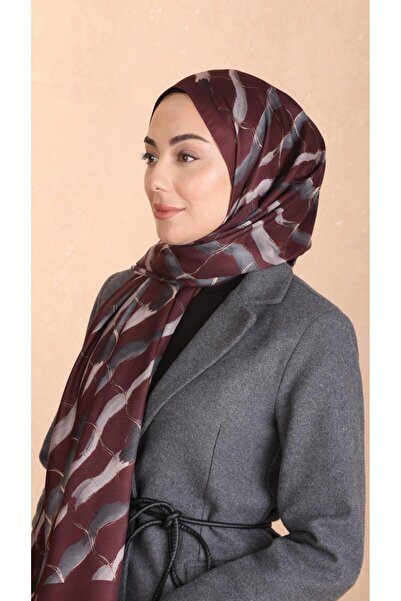 locella Koza Pamuk Şal Koyu Bordo