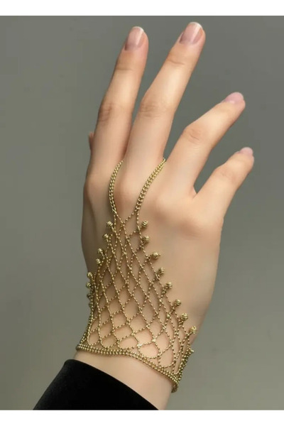 BİJU YILMAZ 14K Kaplama Hasır Şahmeran - 25shm53