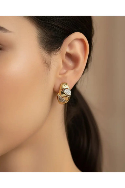 BİJU YILMAZ أقراط بتصميم الوردة من شوبينغ - 25-xpkp92