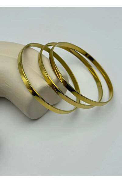 BİJU YILMAZ Çelik Gold 3'lü Kalın Ajda 4mm - 25-ajd01