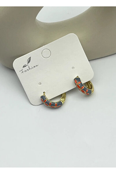 BİJU YILMAZ Vip Gold Mineli Earrings - 25-Vip237