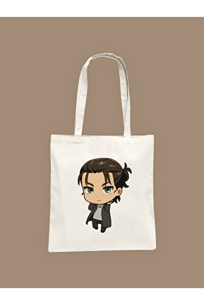 Hayali Şeyler Attack on Titan Eren Yeagar Printed Cloth Bag