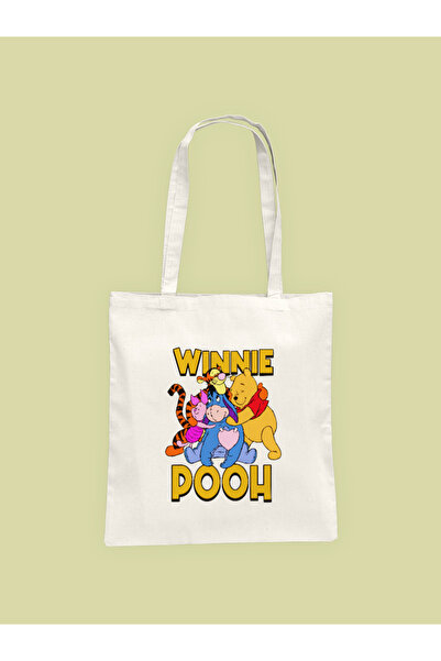 Hayali Şeyler Winnie Pooh Baskılı Bez Çanta