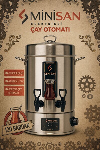 Minisan 120 Bardak Elektrikli Çay Semaveri 2500W