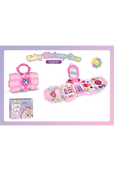 trendyhome Set mare de machiaj pentru copii, geanta cu diverse cosmetice pent...