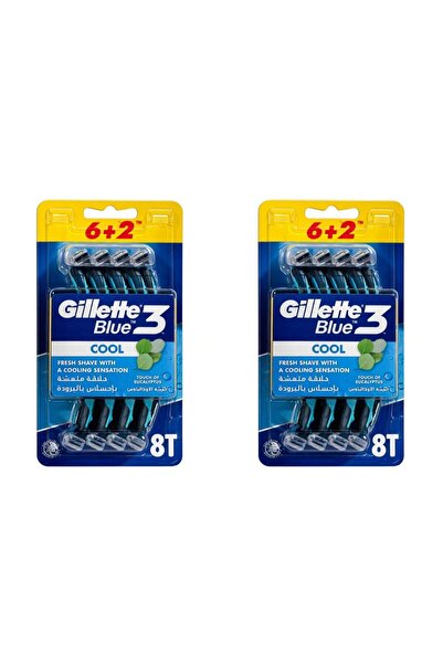 Gillette Blue 3 Tıraş Bıçağı 6 + 2'li Blister Cool -2 Adet