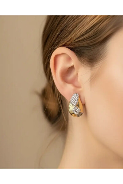 BİJU YILMAZ أقراط Xuping Rose الحجرية المتدلية 25-xpkp82