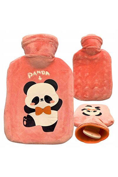 Other Rubber Hot Water Bottle with Plush Panda Cover and Heater 500ml