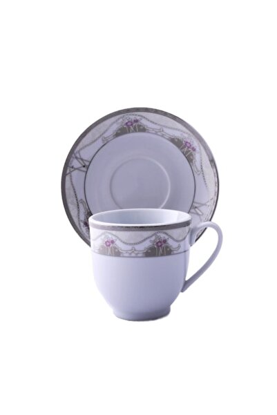 Malooki Coffee Cup Set, 6 Cups + 6 Saucers