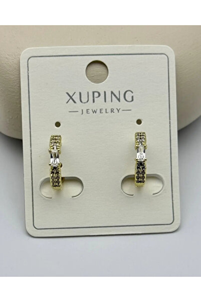 BİJU YILMAZ Xuping Gold Mini Hoop Earrings - 25-Xpkp226