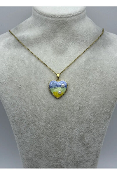 BİJU YILMAZ Steel Gold Color Crispy Necklace - 25-Ctr355