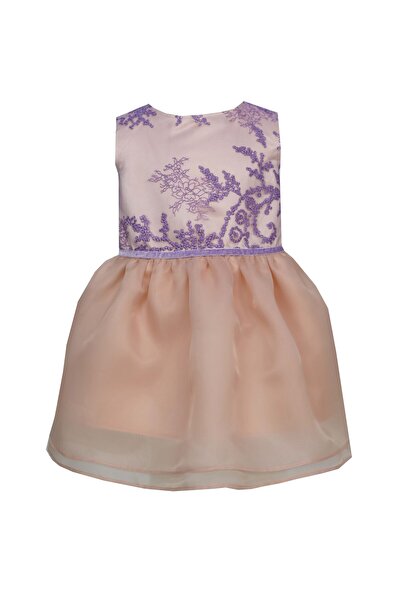 ambar studio CHANTEL pink purple embroidery girls dress