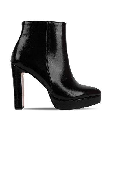 MY DERİ Γυναικείες μπότες με τακούνι και μυτερή μύτη Camy 4236