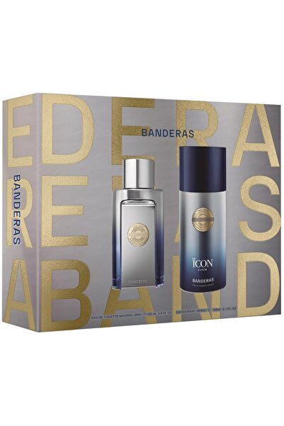 Antonio Banderas Caseta Cadou Barbati The Icon Elixir, Apa de Parfum 100 ml, ...