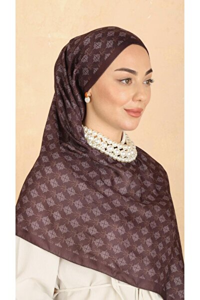 locella Koza Pamuk Şal Kızıl Kahve