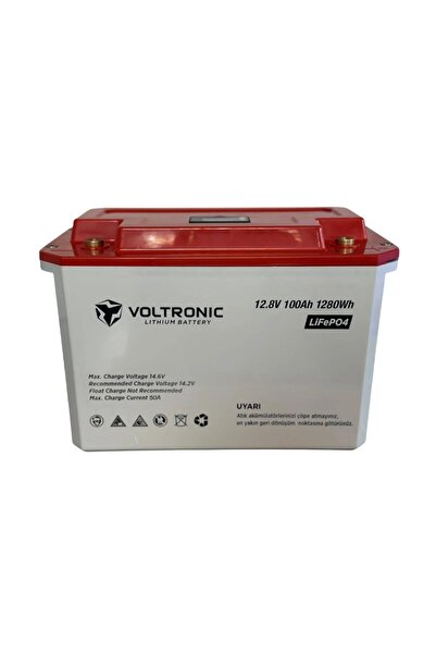 VOLTRONİC 12.8V 100 AH LİTYUM DEMİR FOSFAT AKÜ (Lifepo4)