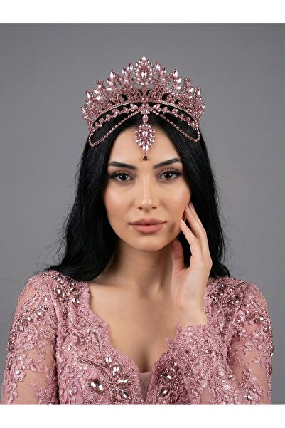 Magic Tiara Kristal Gelin Tacı – 7 Renk Seçeneğiyle Işıltılı ve Göz Alıcı