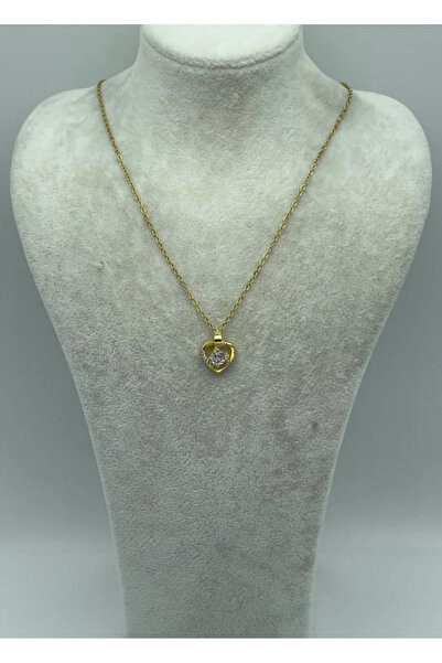BİJU YILMAZ قلادة على شكل قلب من الذهب الصلب - 25-ctr83