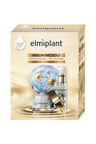 ELMIPLANT Hyaluronic Gold Gift Box, Day Cream 50 ml, Face Serum 30 ml