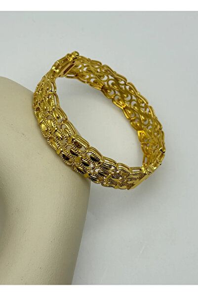 BİJU YILMAZ Hint Model 22 Ayar Altın Kaplama Kelepçe - 25-22kb32