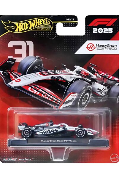 HOT WHEELS Premium 2025 Formula 1 MoneyGram Haas (#31) HRV11 - JKD78