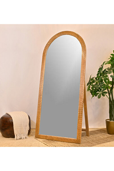 Crafted by Lifestyle مرآة أرضية بإطار خشبي - 180 سم