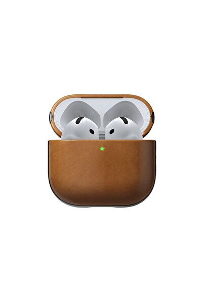 Nomad Modern Leather Case for Apple AirPods 4 - Light Brown