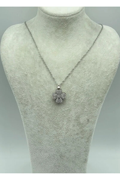 BİJU YILMAZ قلادة فضية دوارة من الفولاذ - 25-ctr136