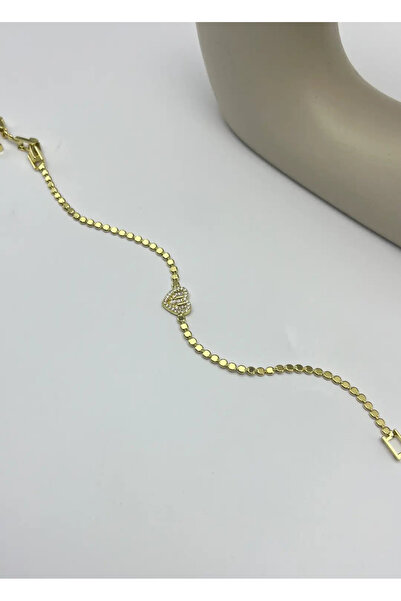 BİJU YILMAZ سوار القلب المطحون بالذهب الصلب - 25-blk176