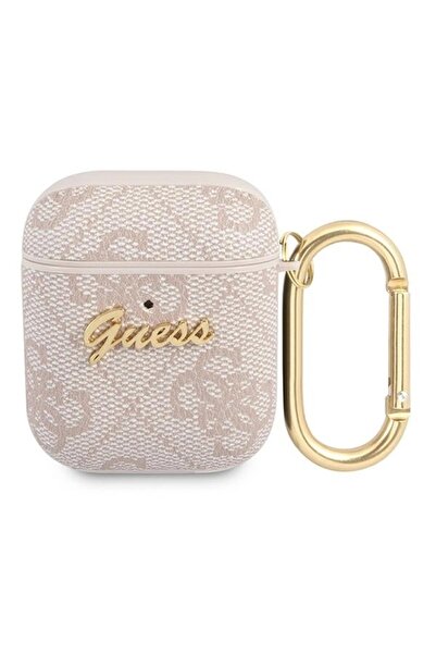 Guess 4G Metal Case for Apple AirPods 1/2 - Pink Saffiano Finish