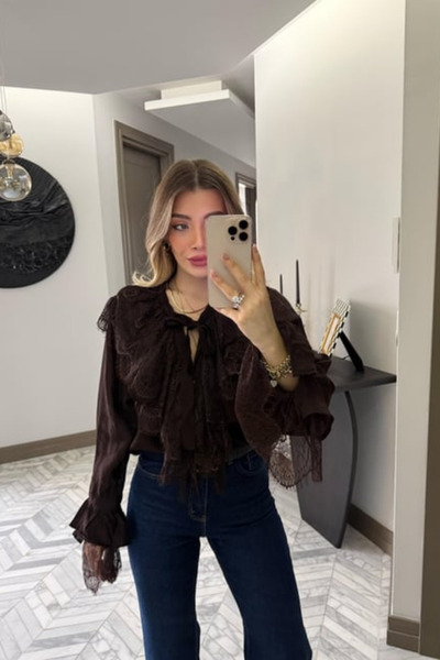 Sorridi Δαντελωτό Γαλλικό Πουκάμισο