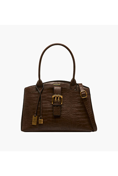 Bessie London حقيبة يد مزخرفة بحزام قابل للفصل