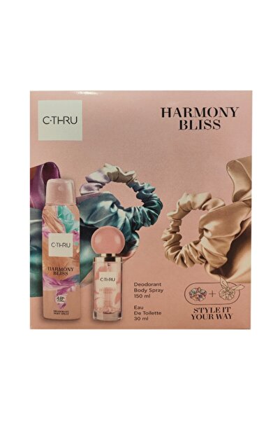 C-THRU Set Cadou Femei C-Thru, Deodorant Spray Harmony Bliss 150 ml, Apa de T...