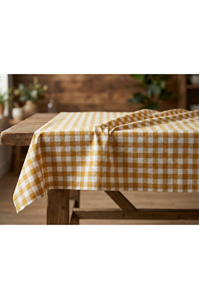 Stark Space %100 Pamuk - Kareli Masa Örtüsü, Sofra Bezi, Piknik Masa Örtüsü, ...