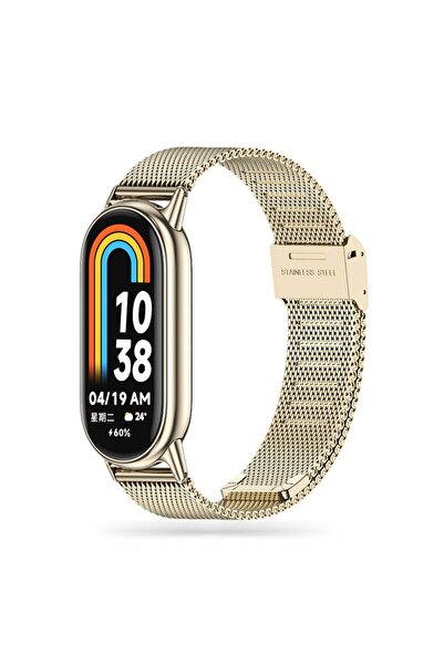 Tech-Protect Curea Milanese din oțel inoxidabil pentru Xiaomi Mi Band 8/9 Starlight